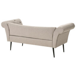Beliani Chaise Longue Nantilly Fabric Light Brown - thumbnail 5
