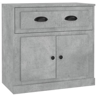 Berkfield Classic Sideboard Concrete Grey 70X35.5X67.5 Cm Engineered Wood - image 1