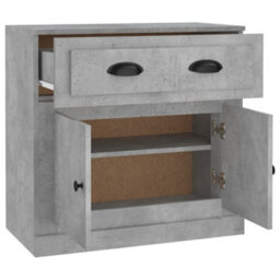 Berkfield Classic Sideboard Concrete Grey 70X35.5X67.5 Cm Engineered Wood - thumbnail 8