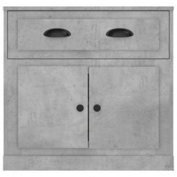 Berkfield Classic Sideboard Concrete Grey 70X35.5X67.5 Cm Engineered Wood - thumbnail 6
