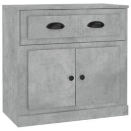 Berkfield Classic Sideboard Concrete Grey 70X35.5X67.5 Cm Engineered Wood - thumbnail 1