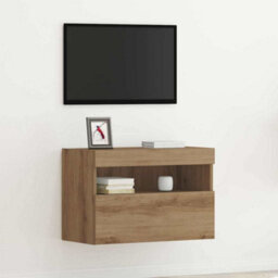 Walplus Tv Wall Cabinet Artisan Oak 60 X 30 X 40 Cm Engineered Wood - thumbnail 1