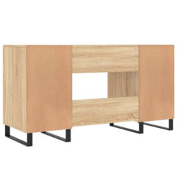 Berkfield Desk Sonoma Oak 140X50X75 Cm Engineered Wood - thumbnail 8