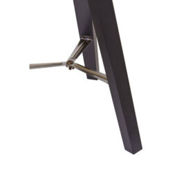 Orsina Tripod Table Lamp With Black Base, Modern White Linen Shade Table Lamp, Adjustable Height Contemporary Lamp - thumbnail 4