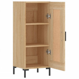 Berkfield Sideboard Sonoma Oak 34.5X34X90 Cm Engineered Wood - thumbnail 6