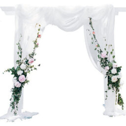 Deconovo Net Curtains Solid Semtransparent Voile Valance Sheer Voile Curtains For Living Room 140X545 Cm White Set Of 1 - thumbnail 1