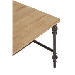Orsina Wood Top Coffee Table, Industrial Style Coffee Table, Rectangular Coffee Table, Wood Top Metal Coffee Table - thumbnail 5