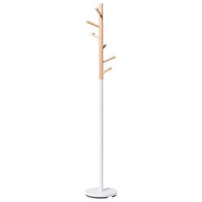 Beliani Coat Stand Aubum White - image 1