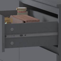 Fwstyle Stora Dark Grey 8 Drawer Chest (H) 99Cm (W) 110Cm (D) 40Cm - Extra Deep 14Cm Drawers - thumbnail 5