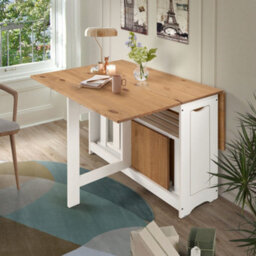 Seconique Santos Butterfly Dining Set White  Distressed Waxed Pine - thumbnail 3