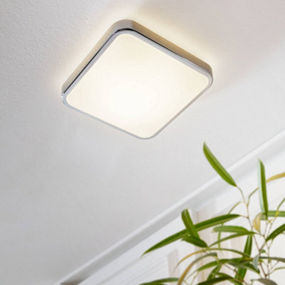 Eglo Manilva 1 Led White/chrome Square Wall Light - image 1