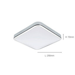 Eglo Manilva 1 Led White/chrome Square Wall Light - thumbnail 3