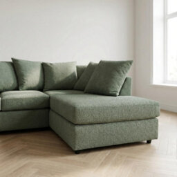 Abakus Direct Harriet Boucle Fabric Right Facing Corner Sofa In Green - thumbnail 7