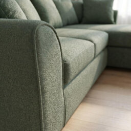 Abakus Direct Harriet Boucle Fabric Right Facing Corner Sofa In Green - thumbnail 6
