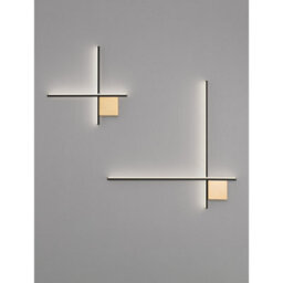 Luminosa Lighting Luminosa Cross Integrated Led Wall Lamp Sandy Black, Brushed Gold Triac Dimmable Led 15W 880Lm 3000K - thumbnail 9