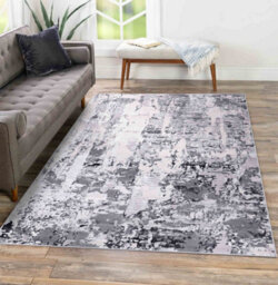 Smart Living Modern Carved Area Rug, Living Room Carpet, Kitchen Floor, Bedroom Soft Rugs 60Cmx220Cm-Emperor(320 Styra Silver) - thumbnail 2
