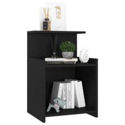 Berkfield Bed Cabinet Black 40X35X60 Cm Engineered Wood - thumbnail 5