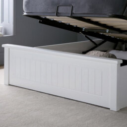 New England White Wooden Ottoman Storage Bed - King Size Ottoman Only - thumbnail 4