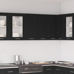 Walplus Hanging Cabinet Black Oak 60 X 31 X 60 Cm Engineered Wood - thumbnail 1