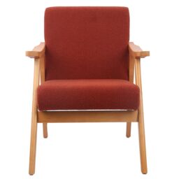 Glanna Spice Bouclé Effect Occasional Chair (H)830mm (W)640mm (D)770mm - thumbnail 3
