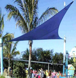 Blue 4X4X4M Triangular Shade Sail Uv Resistant - thumbnail 3