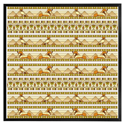 "Andrew Lee Ornament Of Ancient Egypt To The Frescoes (Picutre Frame) / 12X12"" / Oak" - image 1