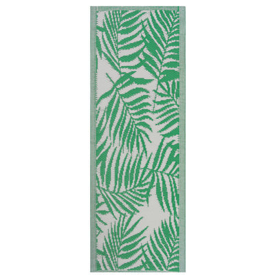 Beliani Outdoor Rug Kota Green 60 X 105 Cm Reversible - image 1