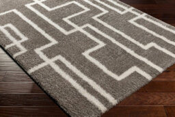 Livabliss Cloudy Shaggy-Modern Grey Ivory Soft Plush Pile Living Bedroom Rug 160 X 213 Cm Easy Care, Non Shedding - thumbnail 6