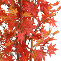 True Products Artificial Autumn Red Maple Tree With Natural Wood Trunk 165Cm - thumbnail 2