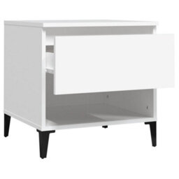 Berkfield Side Tables 2 Pcs White 50X46X50 Cm Engineered Wood - thumbnail 8