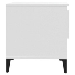 Berkfield Side Tables 2 Pcs White 50X46X50 Cm Engineered Wood - thumbnail 9
