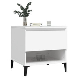 Berkfield Side Tables 2 Pcs White 50X46X50 Cm Engineered Wood - thumbnail 4