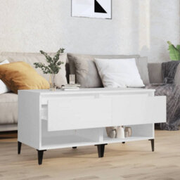 Berkfield Side Tables 2 Pcs White 50X46X50 Cm Engineered Wood - thumbnail 3