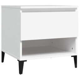Berkfield Side Tables 2 Pcs White 50X46X50 Cm Engineered Wood - thumbnail 6
