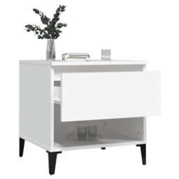 Berkfield Side Tables 2 Pcs White 50X46X50 Cm Engineered Wood - thumbnail 5