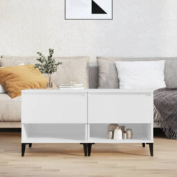 Berkfield Side Tables 2 Pcs White 50X46X50 Cm Engineered Wood - thumbnail 1
