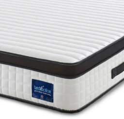 Bedz Online Bedzonline, Black, Hybrid Memory Foam Pocket Spring Mattress, Zoned Support, 4Ft Small Double (120X190 Cm) - thumbnail 1