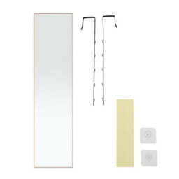 Darphe 37X147Cm Gold Metal Frame Over The Door Full Length Mirror - thumbnail 7