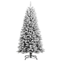 Berkfield Artificial Christmas Tree With Flocked Snow 120 Cm Pvc&pe - thumbnail 2