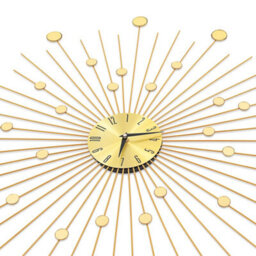 Walplus Durable Wall Clock Metal 70 Cm Golden - thumbnail 4