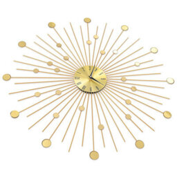 Walplus Durable Wall Clock Metal 70 Cm Golden - thumbnail 6
