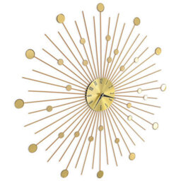 Walplus Durable Wall Clock Metal 70 Cm Golden - thumbnail 3