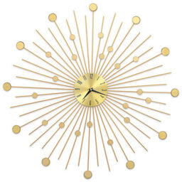 Walplus Durable Wall Clock Metal 70 Cm Golden - thumbnail 2