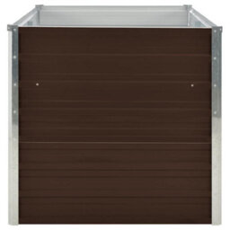 Walplus Raised Garden Bed Brown 160X80X77 Cm Galvanised Steel - thumbnail 5