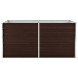 Walplus Raised Garden Bed Brown 160X80X77 Cm Galvanised Steel - thumbnail 4