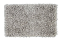Catherine Lansfield Bathroom Cuddly Bath Mat Silver - thumbnail 2