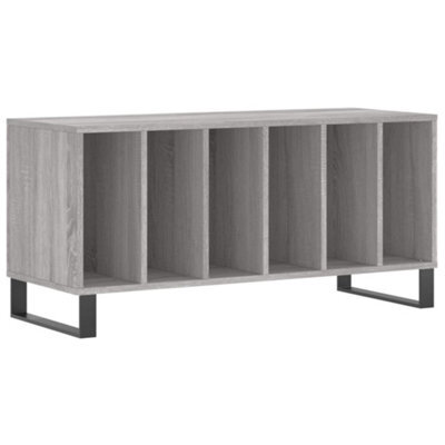 Berkfield Industrial Record Cabinet Grey Sonoma 100X38X48 Cm Engineered Wood