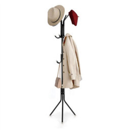 12Black  Hooks Coat Stand Coat Hat Jacket Umbrella Floor - thumbnail 1