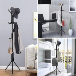 12Black  Hooks Coat Stand Coat Hat Jacket Umbrella Floor - thumbnail 7