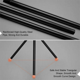 12Black  Hooks Coat Stand Coat Hat Jacket Umbrella Floor - thumbnail 6